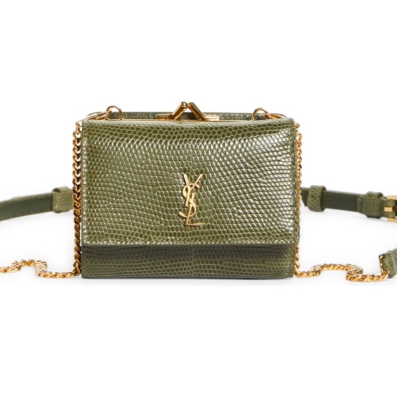Authentic SAINT LAURENT Lizardskin Belt Bag - Picture 1 of 11